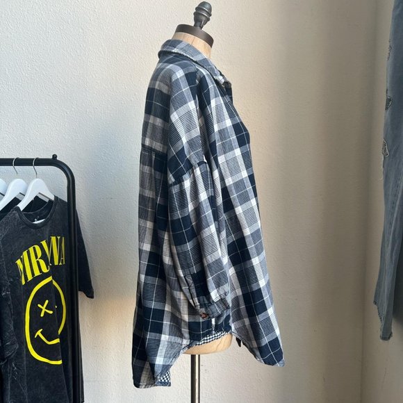 Anthropologie Bo Boyfriend Plaid Flannel Shirt By Pilcro - Picture 4 of 9